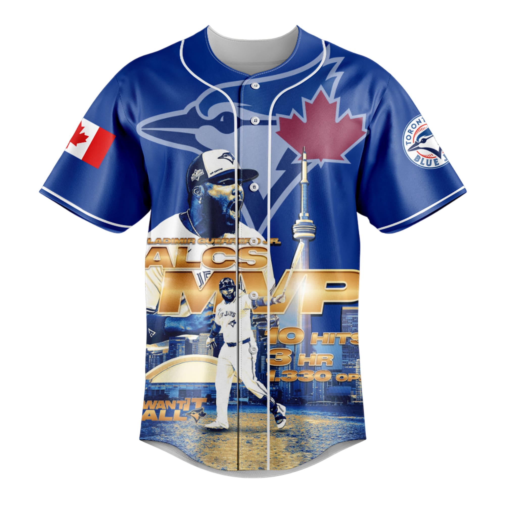 2025 ALCS MVP Vladimir Guerrero Jr Blue Jays Jersey 2025 ALCS MVP Vladimir Guerrero Jr Blue Jays Jersey