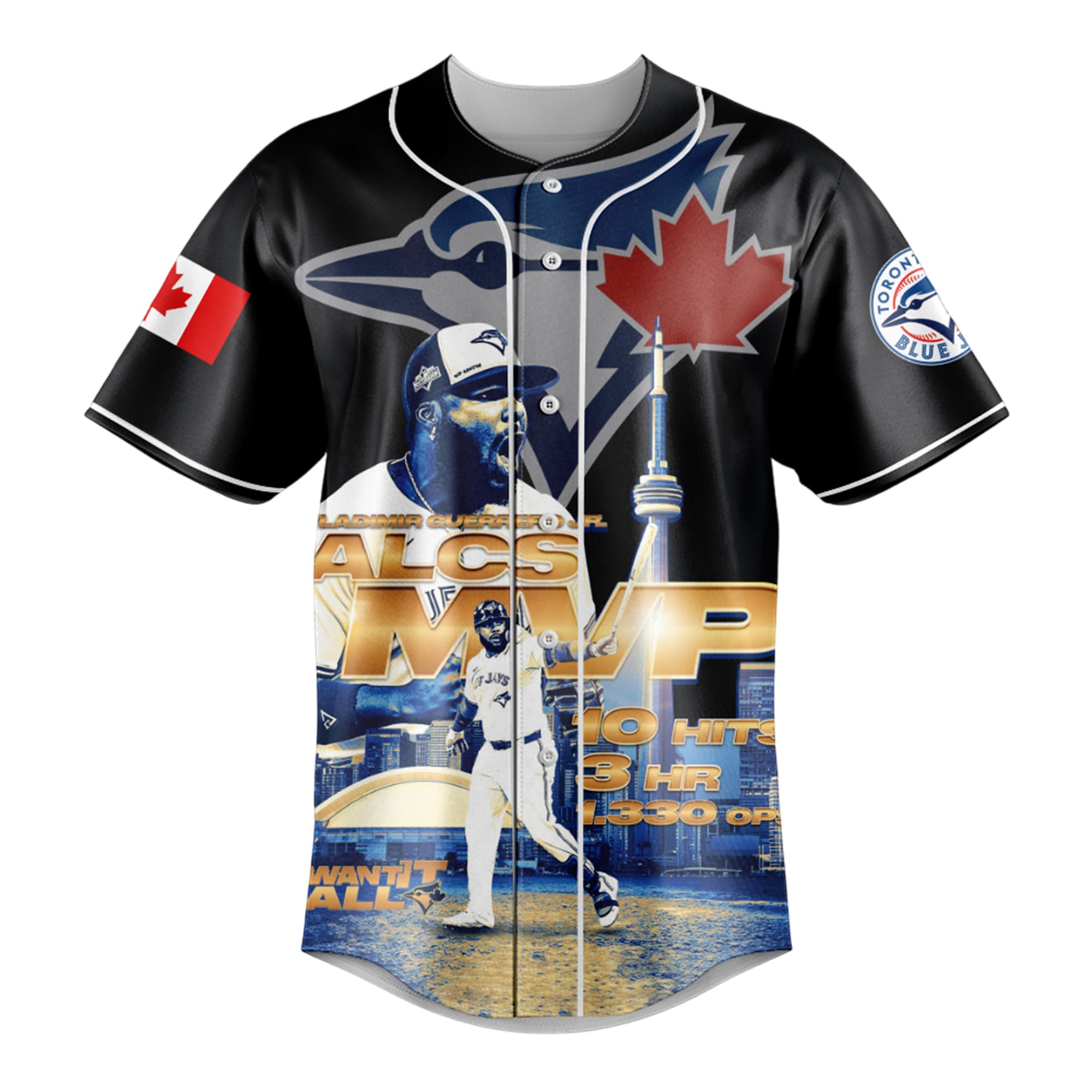 2025 ALCS MVP Vladimir Guerrero Jr Blue Jays Jersey 2025 ALCS MVP Vladimir Guerrero Jr Blue Jays Jersey