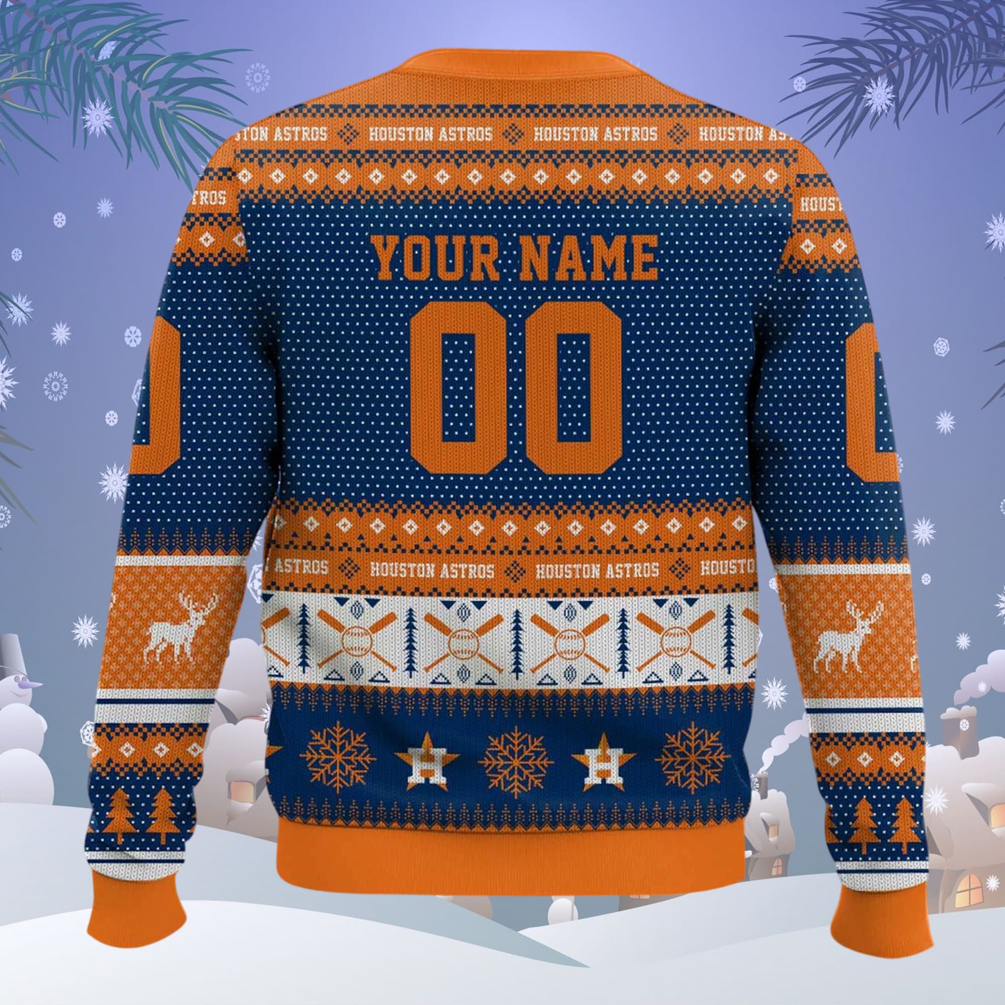 Astros Baseball 2025 Personalized Ugly Christmas Sweater Astros Baseball 2025 Personalized Ugly Christmas Sweater