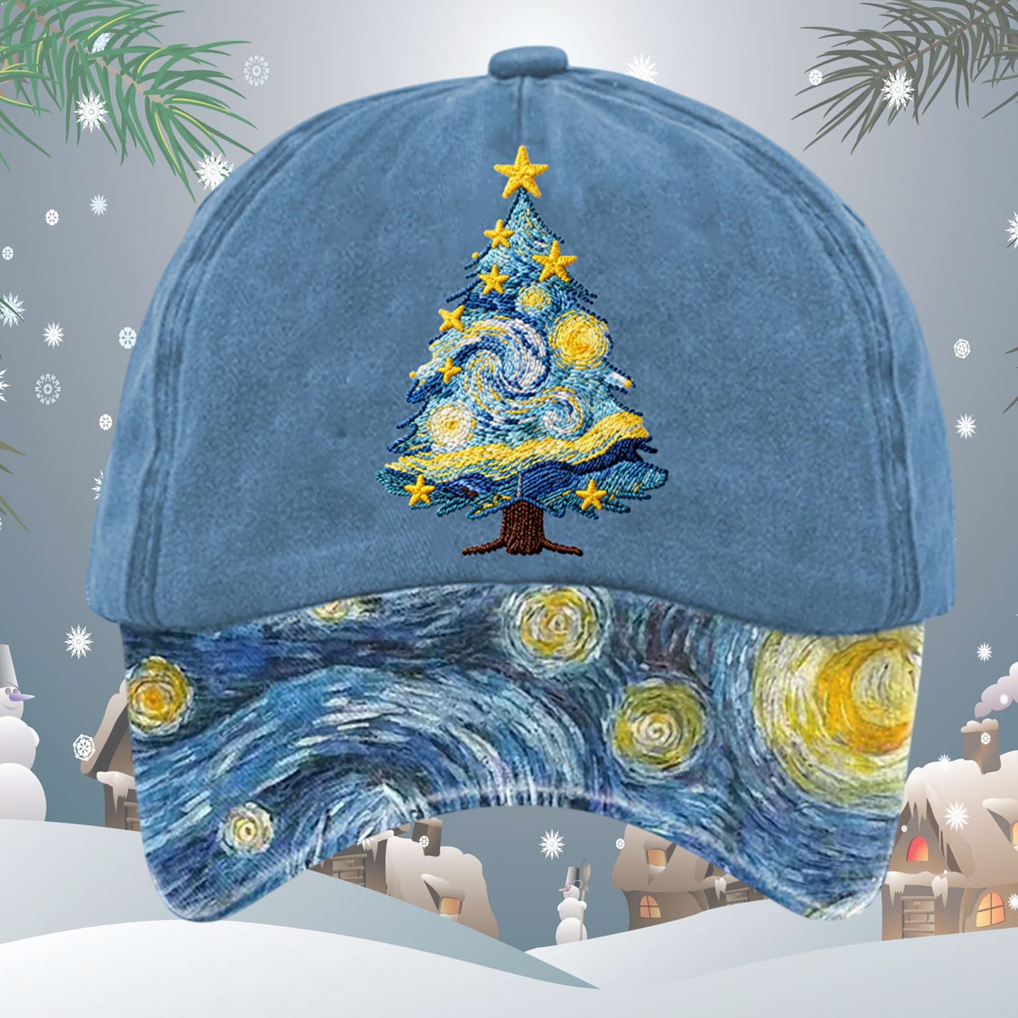 Christmas Tree Printed Casual Unisex Hat Christmas Tree Printed Casual Unisex Hat