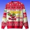 Grnch If You Dont Like Chiefs Merry Kissmyass Ugly Christmas Sweater
