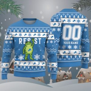Lions Portland Frog Resist Ugly Christmas Sweater