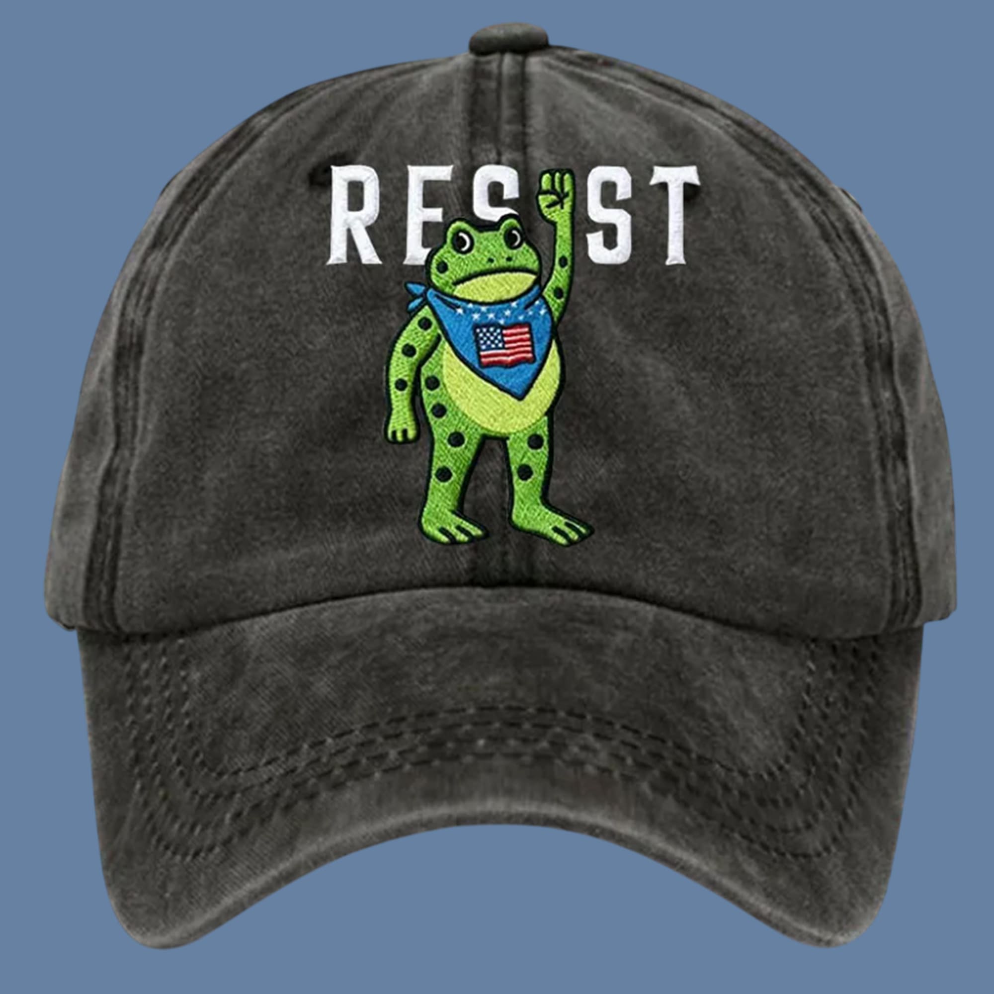 Portland Frog Resist Print Hat