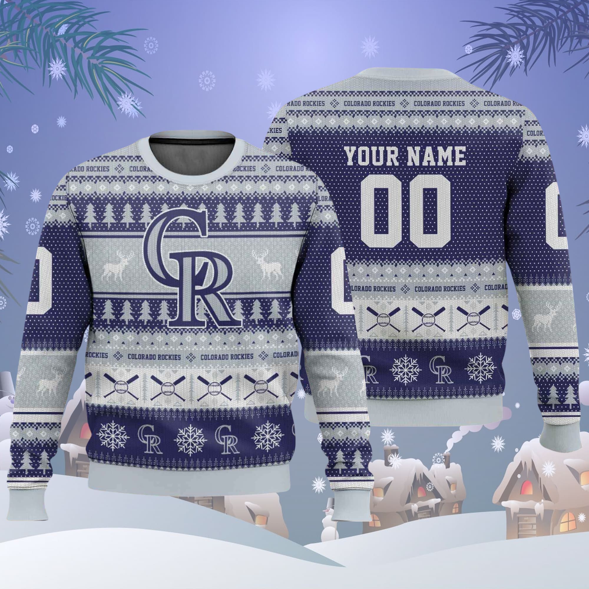 Rockies Baseball 2025 Personalized Ugly Christmas Sweater Rockies Baseball 2025 Personalized Ugly Christmas Sweater