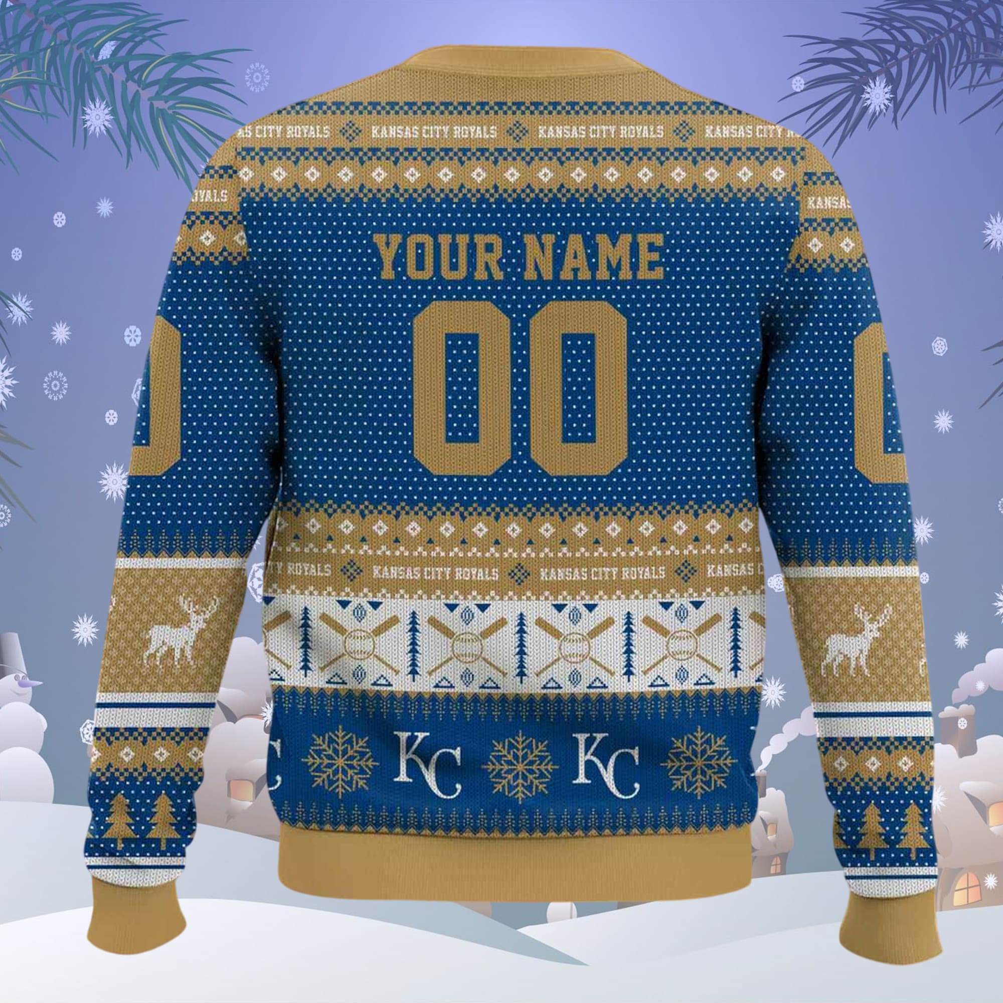 Royals Baseball 2025 Personalized Ugly Christmas Sweater Royals Baseball 2025 Personalized Ugly Christmas Sweater