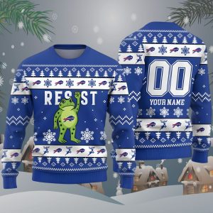 Bills Portland Frog Resist Ugly Christmas Sweater